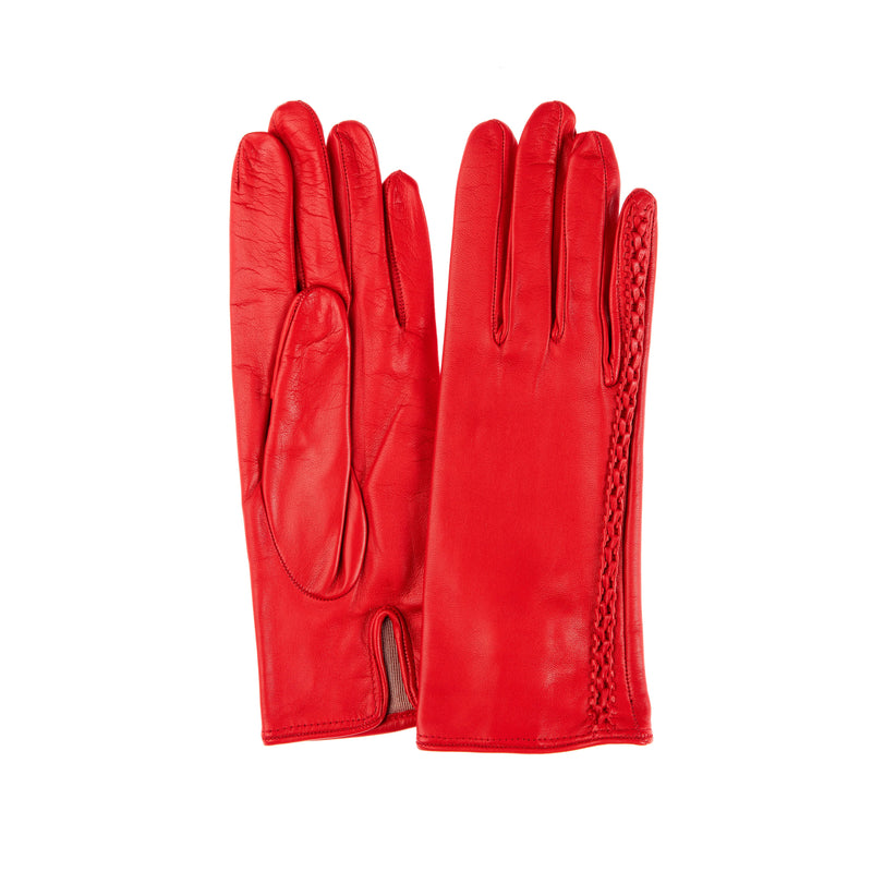 Damen-Lederhandschuhe mit Seidenfutter-Milly