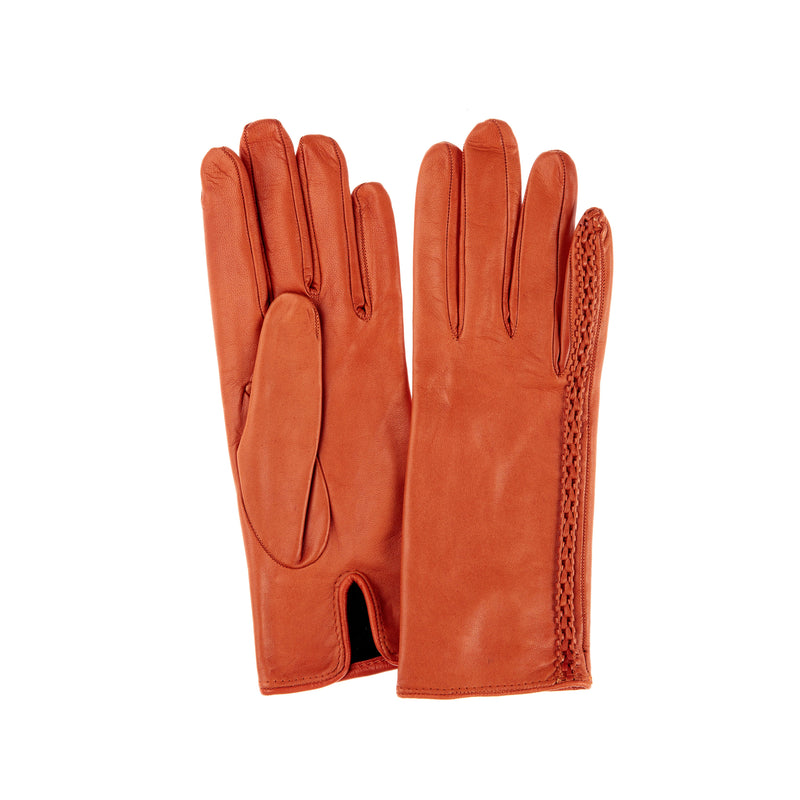 Damen-Lederhandschuhe mit Seidenfutter-Milly