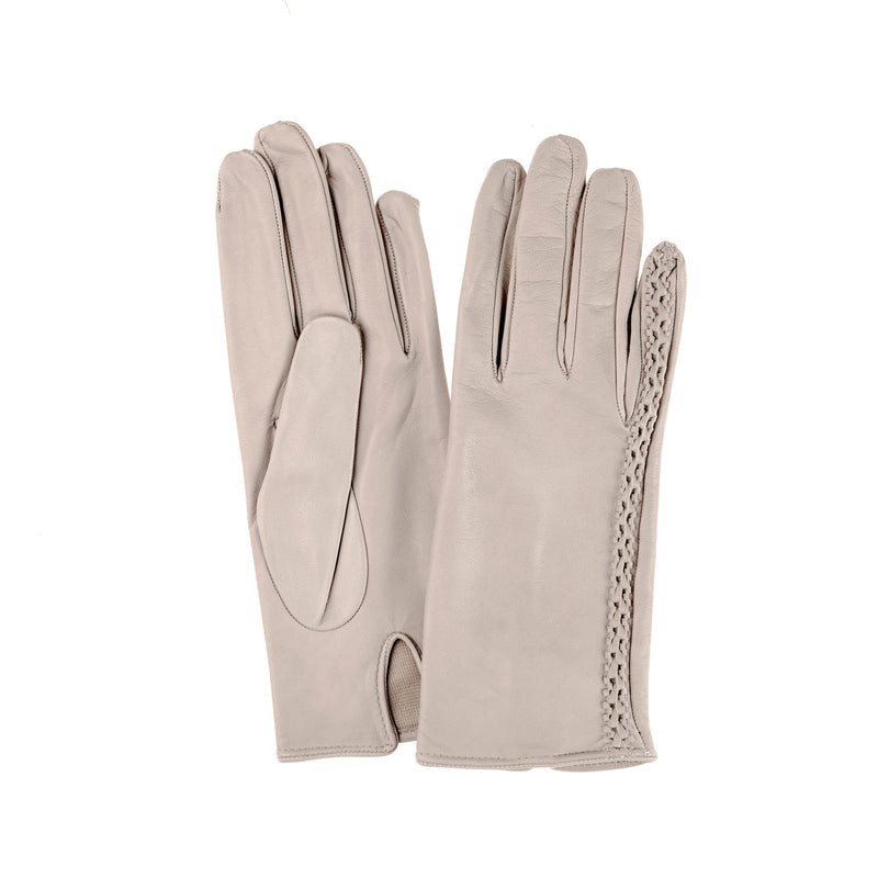 Damen-Lederhandschuhe mit Seidenfutter-Milly