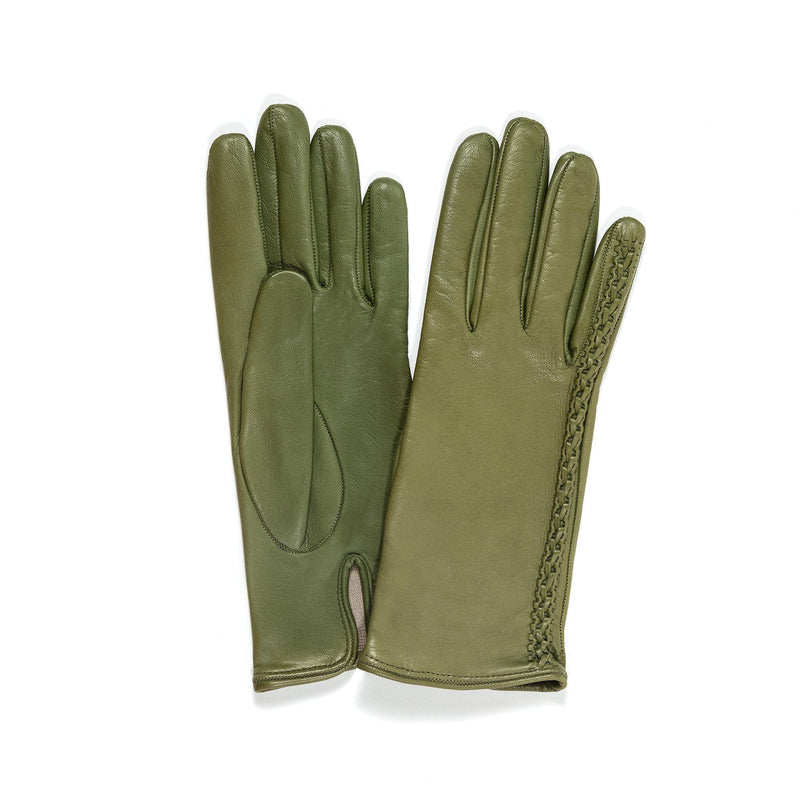 Damen-Lederhandschuhe mit Seidenfutter-Milly