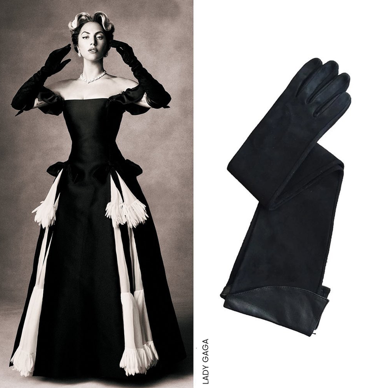 Fingerlose Opernlederhandschuhe für Damen. -Fergie 16BT
