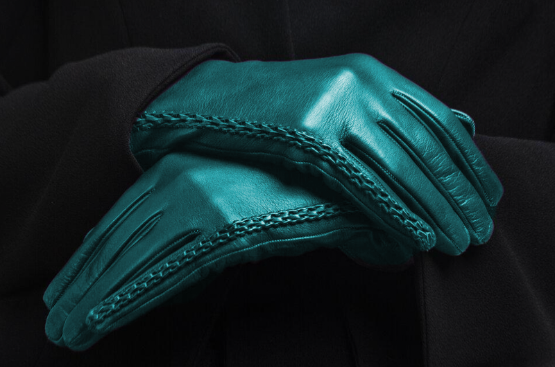 Damen-Lederhandschuhe mit Seidenfutter-Milly