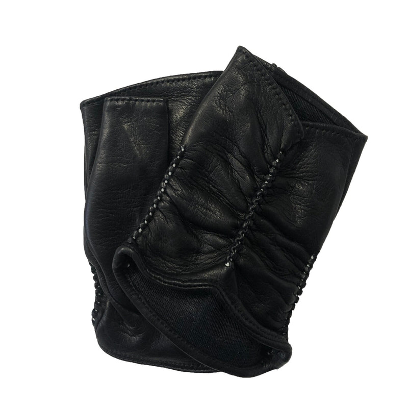 Fingerlose Lederhandschuhe für Damen-Renee