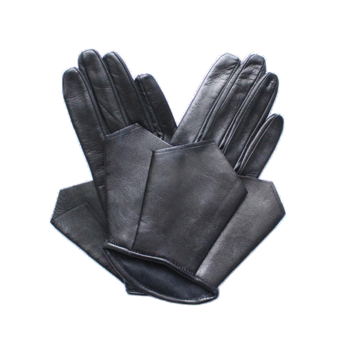 Damen-Lederhandschuhe mit Seidenfutter und Manschetten-Falldetail-Bonnie
