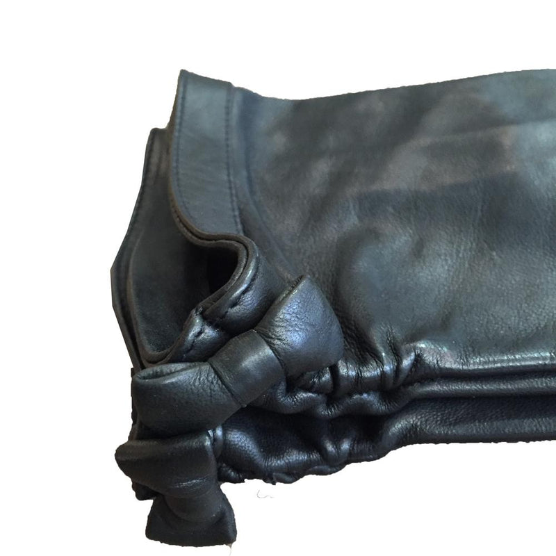 Damenhandschuhe aus weichem Nappaleder-Minnie Ruche