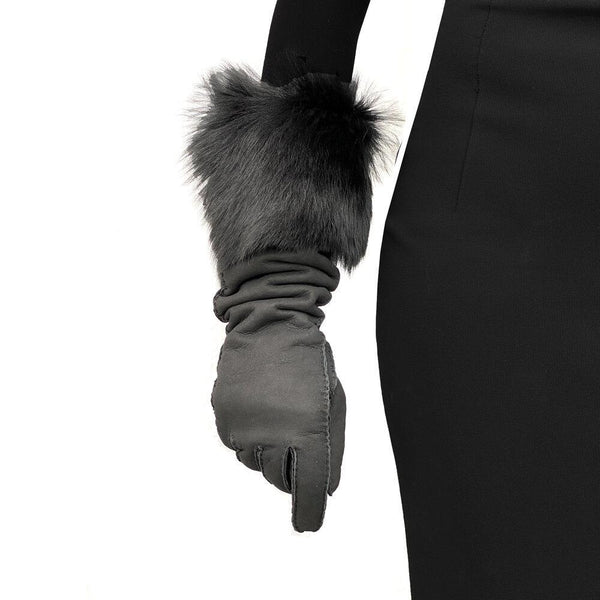 Damenhandschuhe aus feinstem Shearling-Leder-Montserrat Shearling 8bt