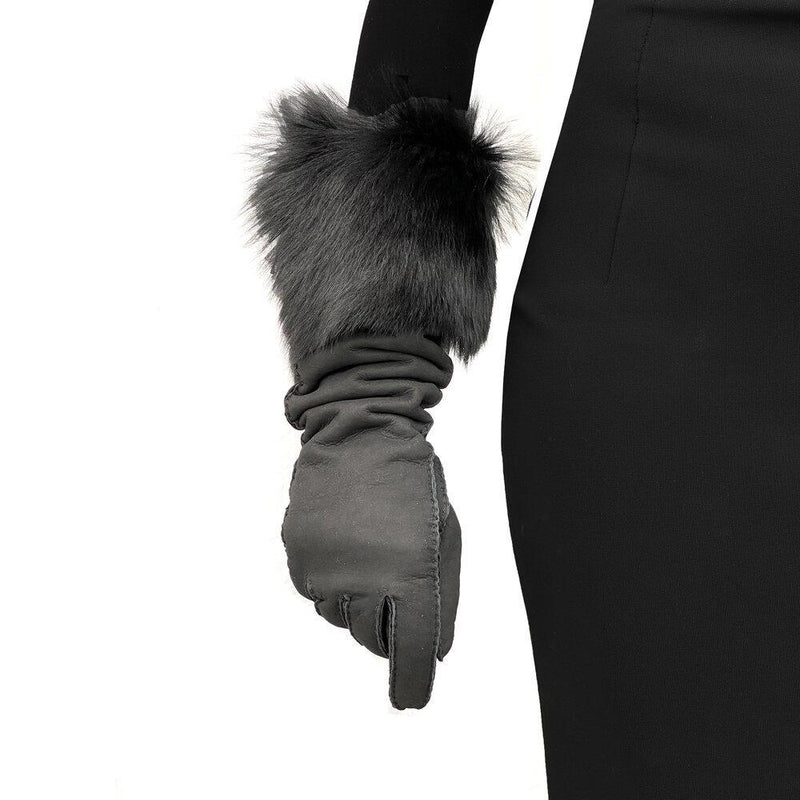 Damenhandschuhe aus feinstem Shearling-Leder-Montserrat Shearling 8bt