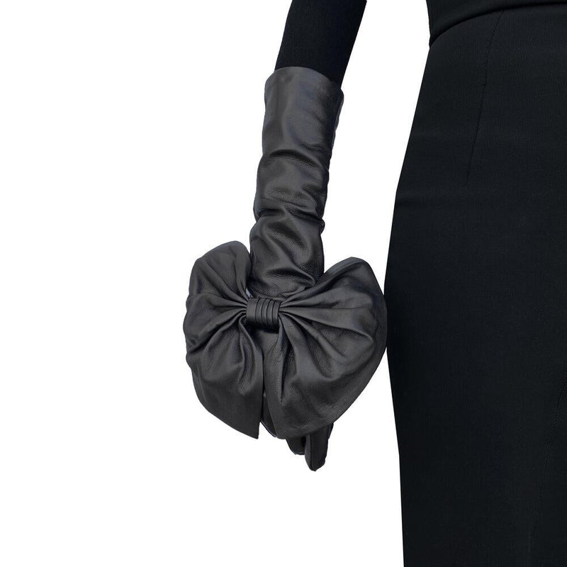 Opernlederhandschuhe für Damen mit großer Schleife – Montserrat Minnie Massive