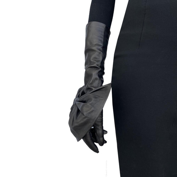 Opernlederhandschuhe für Damen mit großer Schleife – Montserrat Minnie Massive