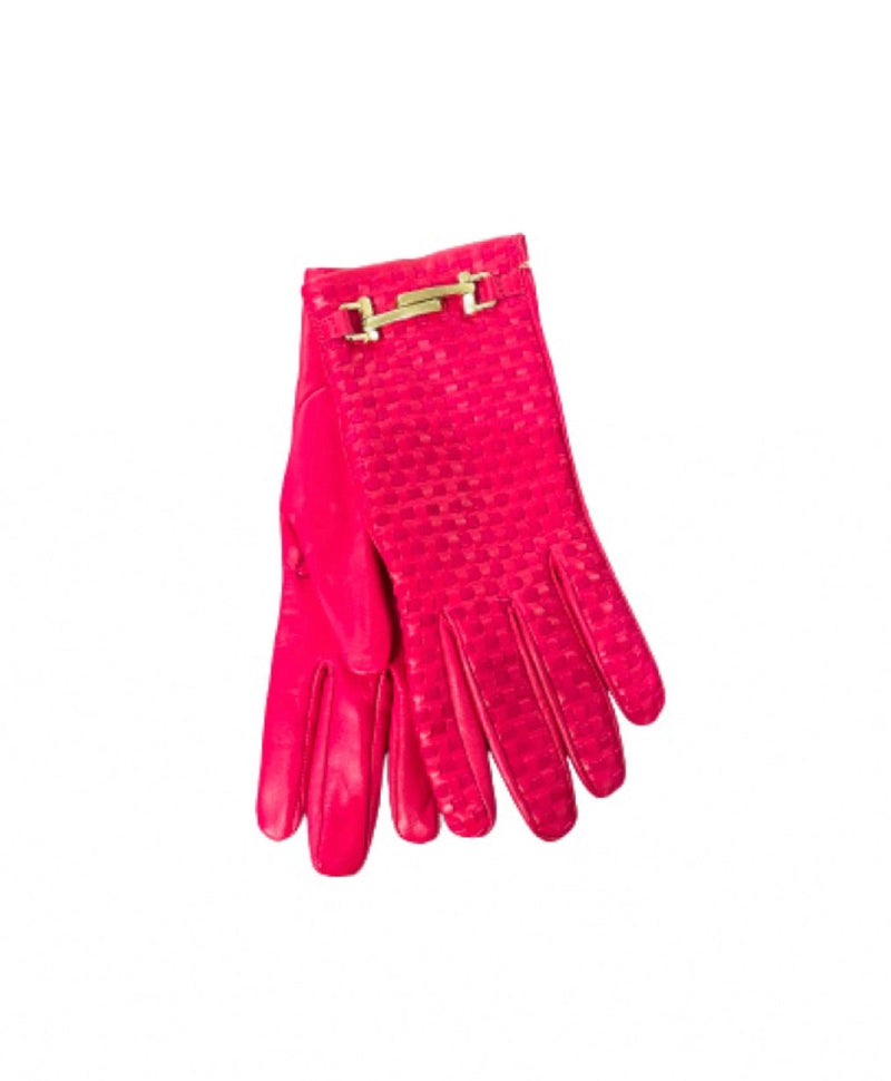 Damenhandschuhe aus geflochtenem Nappaleder-Hedi
