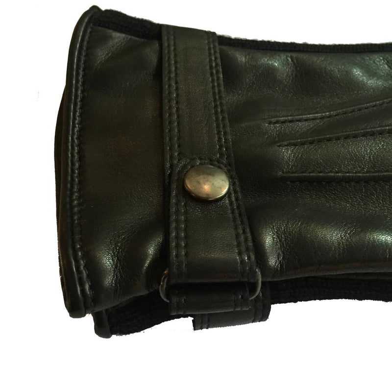 Herrenhandschuhe aus Lammleder mit kontrastierendem Kaschmirdetail -Kearney