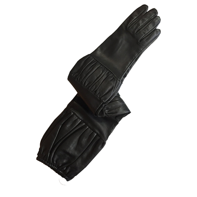 Opernlederhandschuhe mit Seidenfutter für Damen-Montserrat Bubble