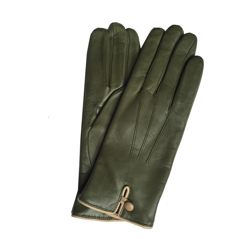 Handgenähte Damen-Lederhandschuhe mit Kaschmirfutter-Rosario