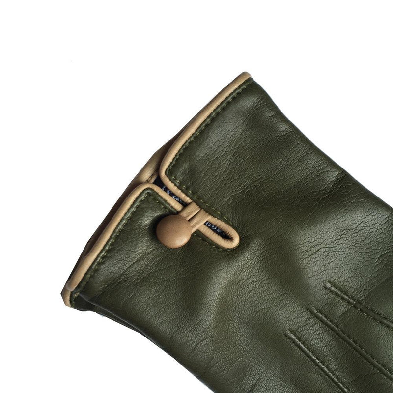 Handgenähte Damen-Lederhandschuhe mit Kaschmirfutter-Rosario