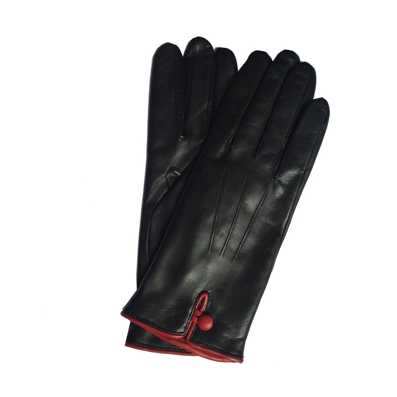 Handgenähte Damen-Lederhandschuhe mit Kaschmirfutter-Rosario