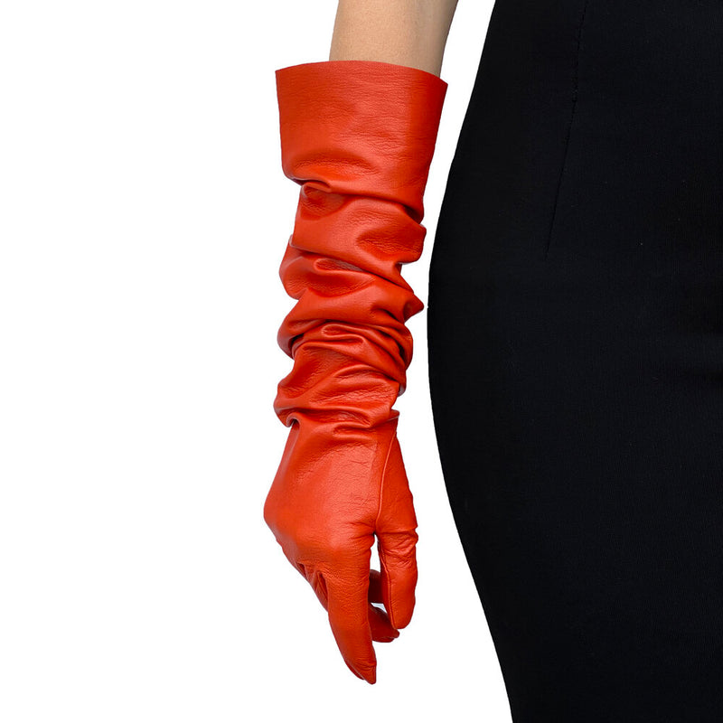 Gant classique en cuir d'opéra pour femmes - Montserrat 16bt non doublé