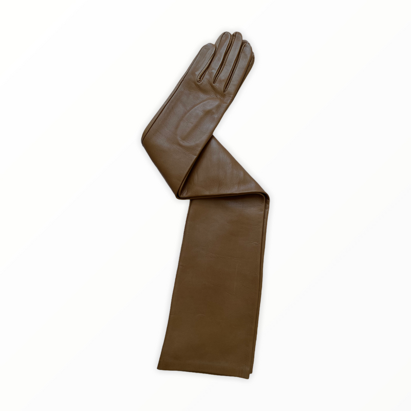 Gant classique en cuir d'opéra pour femmes - Montserrat 16bt non doublé