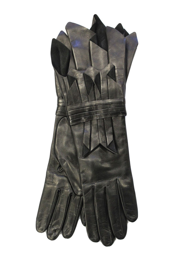 Leren dameshandschoenen met zijden voering, Cecily Black