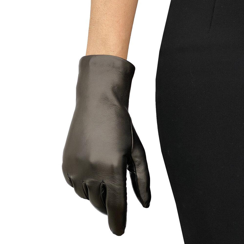 Lederhandschuhe mit Kaschmirfutter für Damen-Emma
