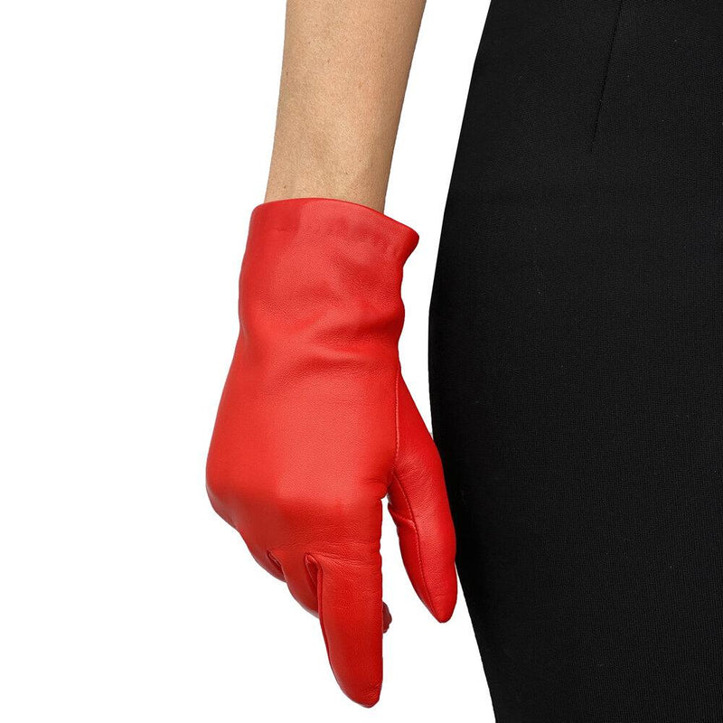 Lederhandschuhe mit Kaschmirfutter für Damen-Emma