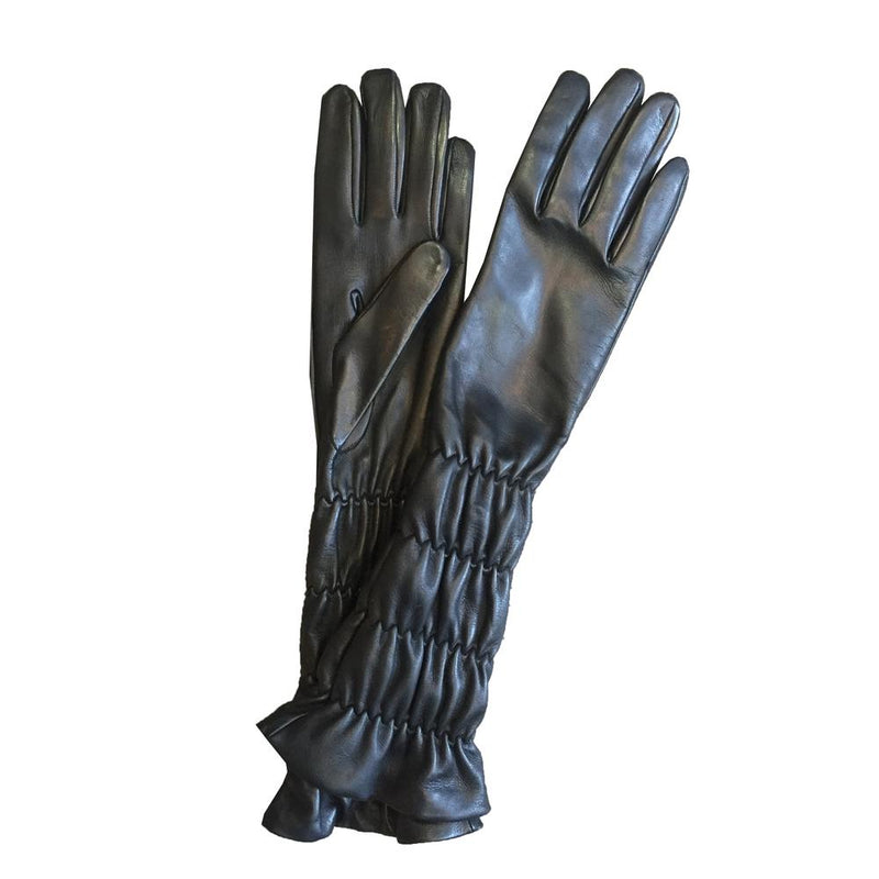 Opernhandschuhe aus langem Leder für Damen-Julianne