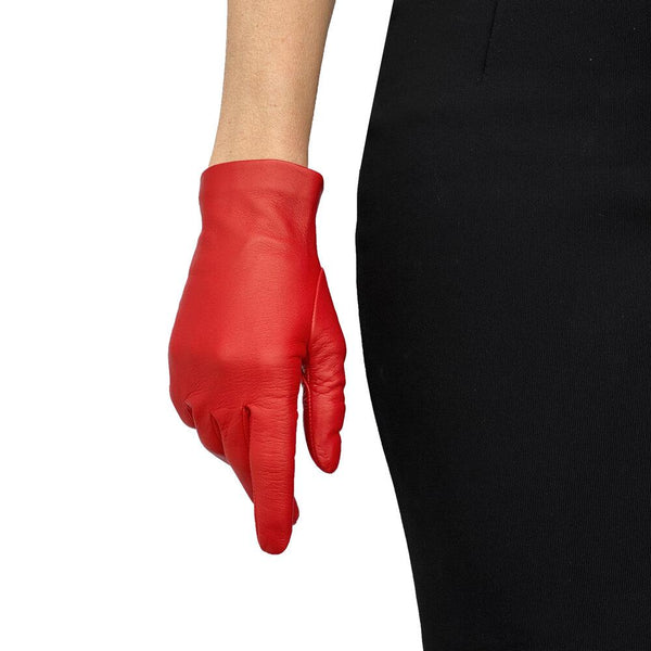 Klassieke luxe lederen dameshandschoenen-Nina